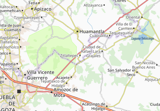 Karte Stadtplan Zitlaltepec