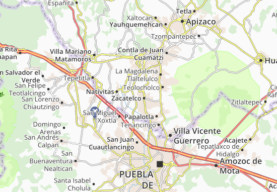 Mapa San Lorenzo Axocomanitla