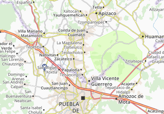 Karte Stadtplan Acuamanala