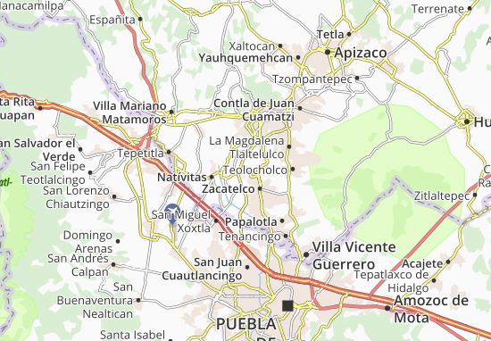 Mapa San Jerónimo Zacualpan