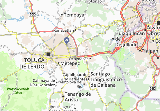 Karte Stadtplan Lerma de Villada