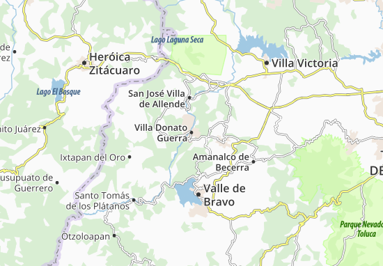 Mapa Villa Donato Guerra