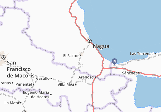 Karte Stadtplan El Factor