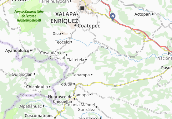 Tlaltetela Map