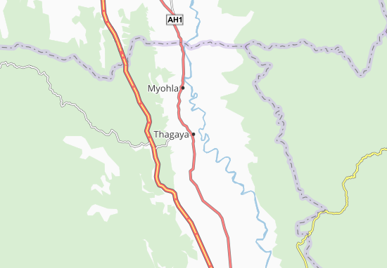 Kaart Plattegrond Thagaya
