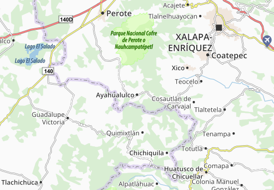 Ayahualulco Map