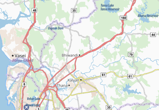 Kaart Plattegrond Bhiwandi