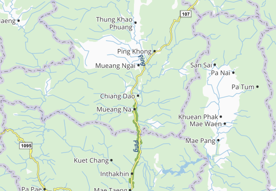 Karte Stadtplan Chiang Dao