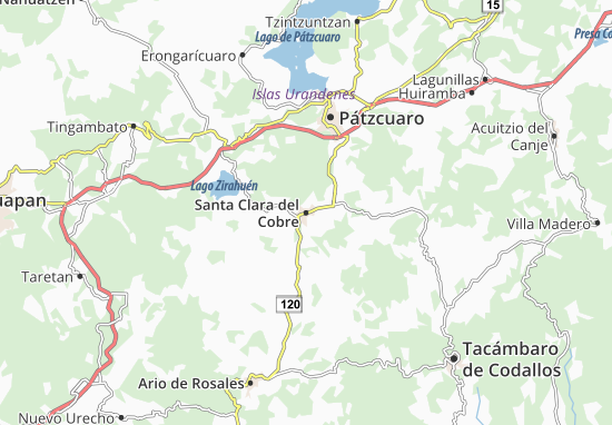 Santa Clara del Cobre Map