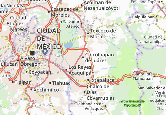 Carte-Plan Chicoloapan de Juárez