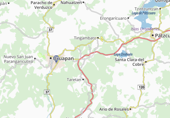 Ziracuaretiro Map