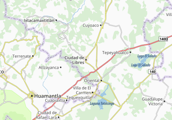 Kaart Plattegrond Ciudad de Libres