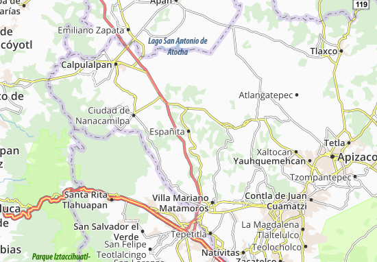 Karte Stadtplan Españita