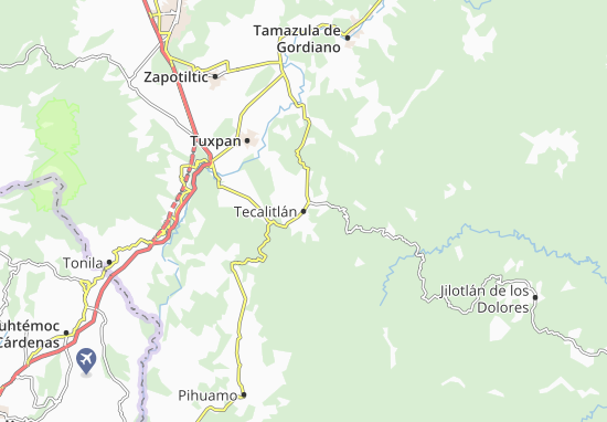 Tecalitlán Map