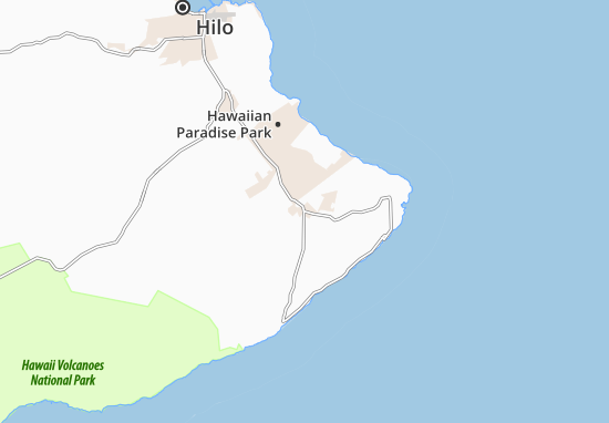 Karte Stadtplan Pahoa