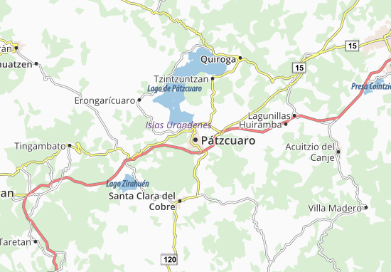 Kaart Plattegrond Pátzcuaro