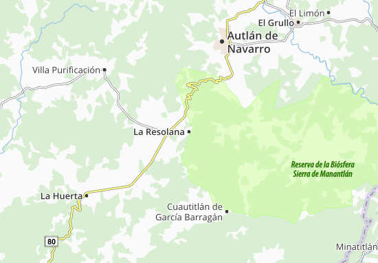 Kaart Plattegrond La Resolana