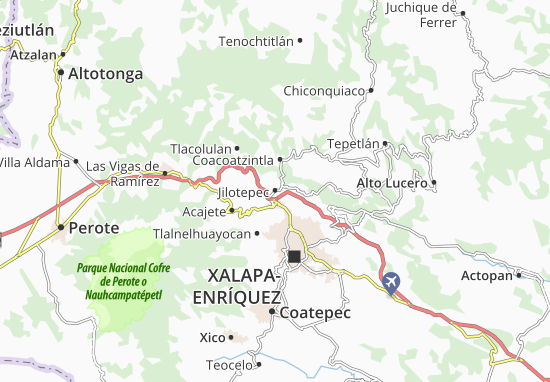 Karte Stadtplan Jilotepec
