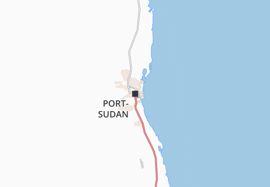 Karte Stadtplan Port-Sudan