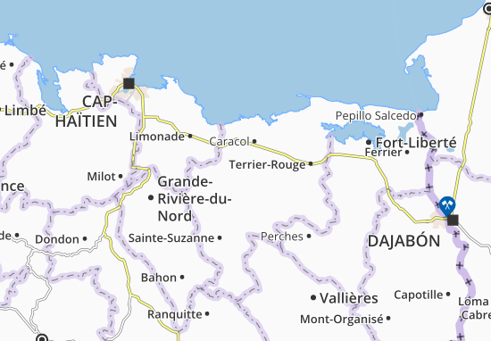 Karte Stadtplan Trou-du-Nord