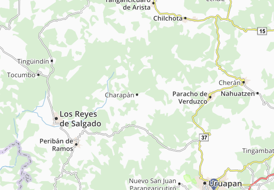 Mapa Charapán