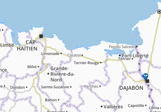 Karte Stadtplan Caracol