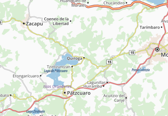 Karte Stadtplan Quiroga