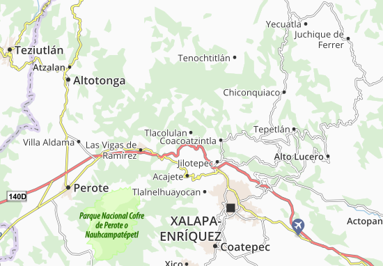 Karte Stadtplan Tlacolulan