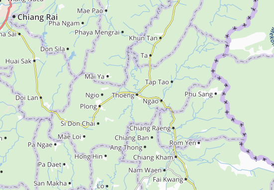 Karte Stadtplan Thoeng