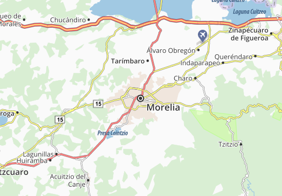 Karte Stadtplan Morelia