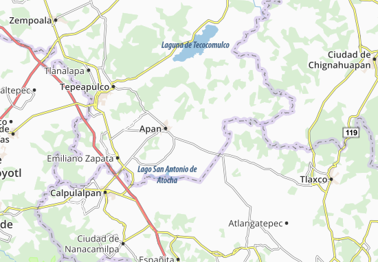 Karte Stadtplan Almoloya