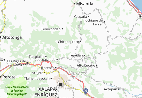 Karte Stadtplan Miahuatlán