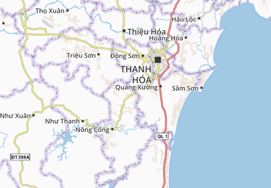 Karte Stadtplan Hoàng Giang