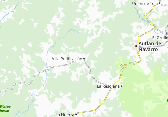 Villa Purificación Map