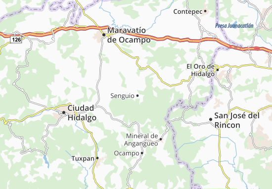 Karte Stadtplan Senguio
