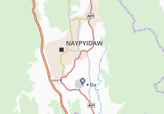 Mapa Pyinmana