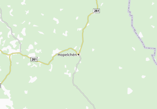 Karte Stadtplan Hopelchén
