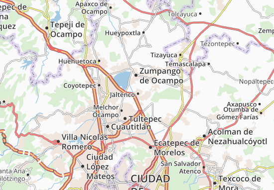 Karte Stadtplan Jaltenco