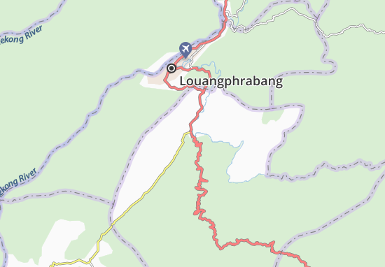 Karte Stadtplan Xiang Ngeun
