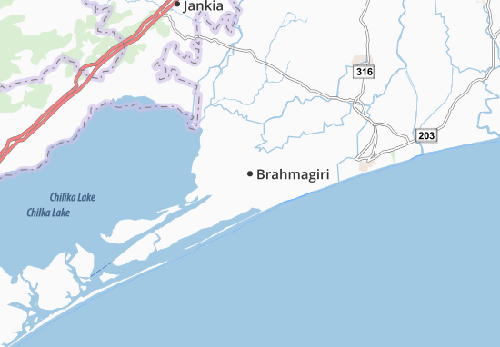 Kaart Plattegrond Brahmagiri