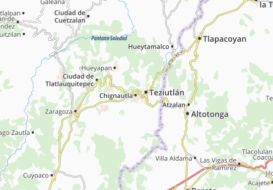 Kaart Plattegrond Chignautla