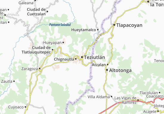 Karte Stadtplan Teziutlán