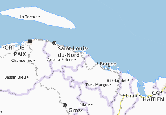 Mapa Anse-à-Foleur