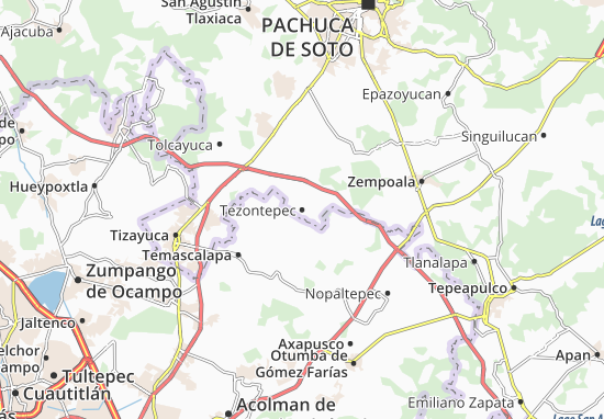 Karte Stadtplan Tezontepec