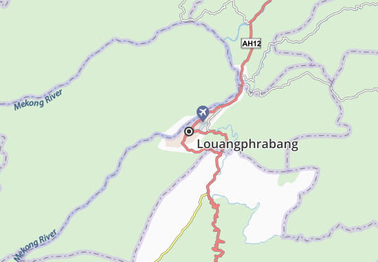 Karte Stadtplan Louangphrabang