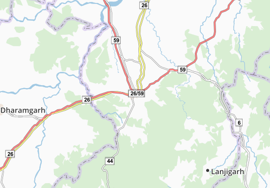 Kaart Plattegrond Bhawanipatna