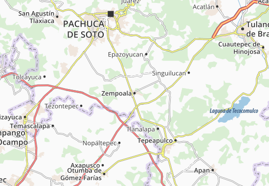 Karte Stadtplan Zempoala