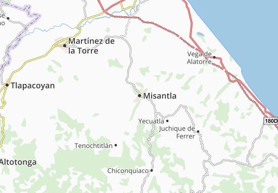 Karte Stadtplan Misantla