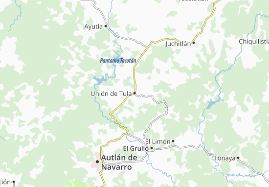 Unión de Tula Map