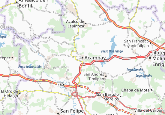 Karte Stadtplan Acambay